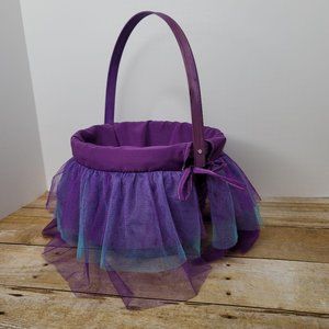 Tutu Easter Basket - Purple Basket with Purple Clo